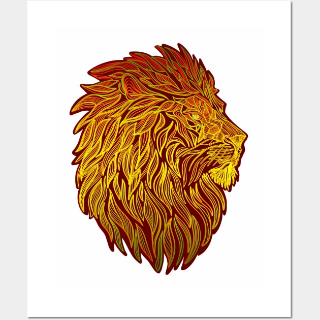 Sun lion Wall Art by DaveDanchuk